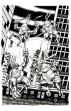 IDW TMNT Issue 1 GalaxyCon OneStopComicShop Exclusive Variant Original Back Cover Art