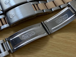Image of 20mm Rolex Oyster Solid S/Steel, Rose, Gold, 2/Tone Steel Straps