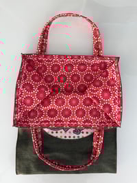 Image 2 of Sleeping Whippet Bag - Green/Red