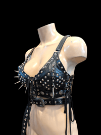Image 2 of Black belted bralette 