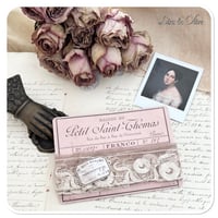 Image 1 of 1m of vintage french lace on a vintage style postcard 4cm wide