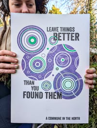 Image 2 of 'LEAVE THINGS BETTER' Risograph Print