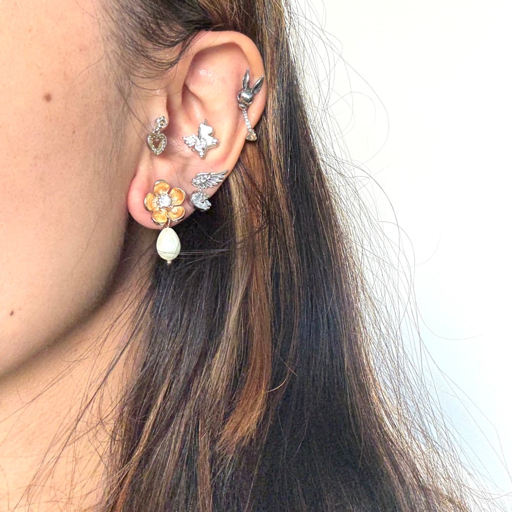 Image of Primrose Pearl Drop Earrings