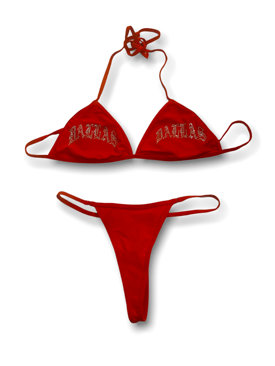 Image of DALLAS Y2K BIKINI (RED)