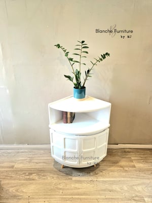 Image of Nathan Corner Drinks Cabinet in white