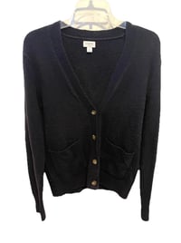 J.Crew Factory black extra soft cardigan sweater