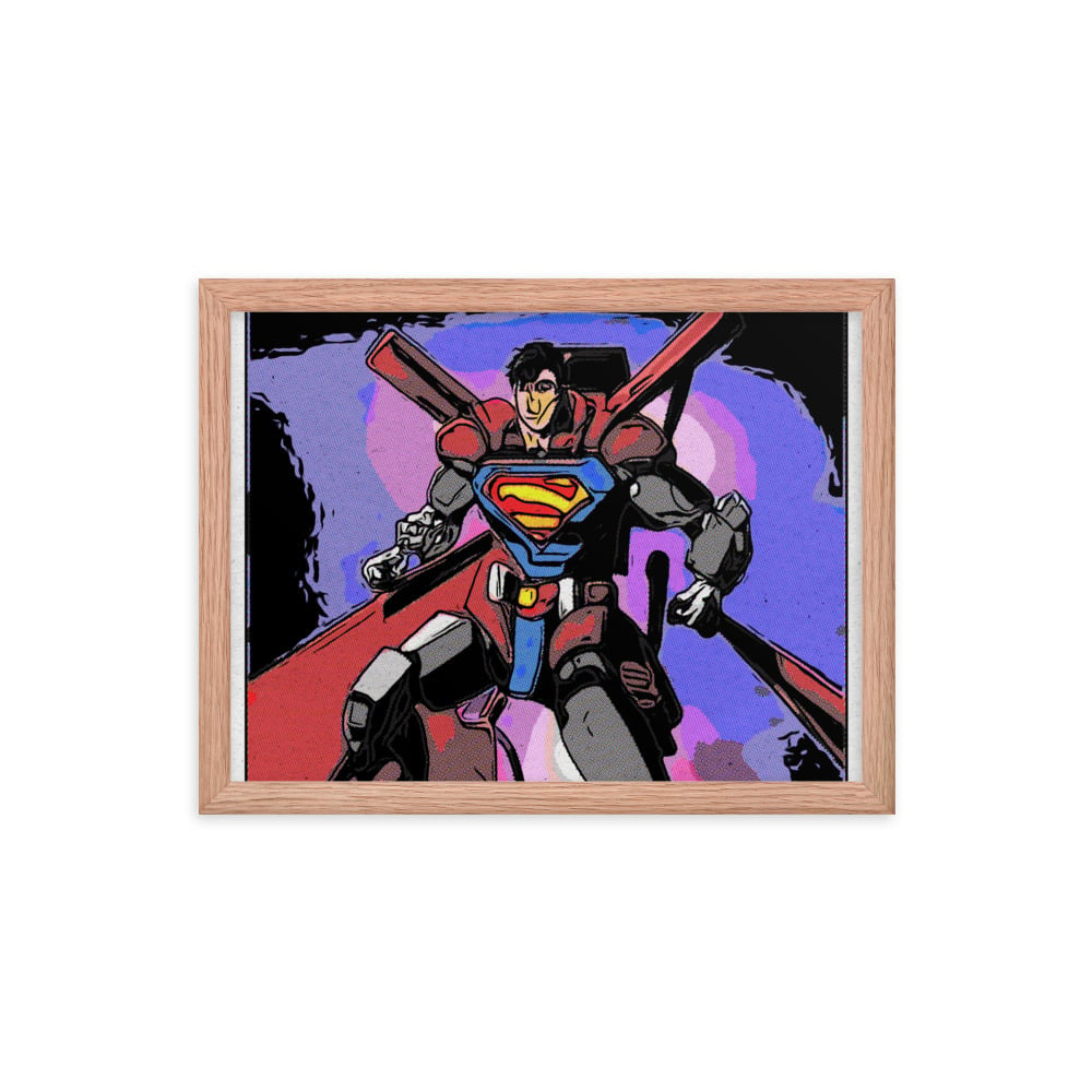 ZEN EXP - Robo-Superman Framed photo paper poster