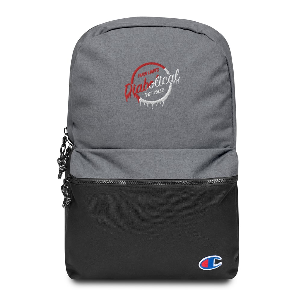 Diabolical "Drip" Embroidered Champion Backpack