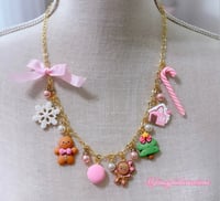 Image 2 of 22k Gold Plated Gingerbread Land Charm Necklace