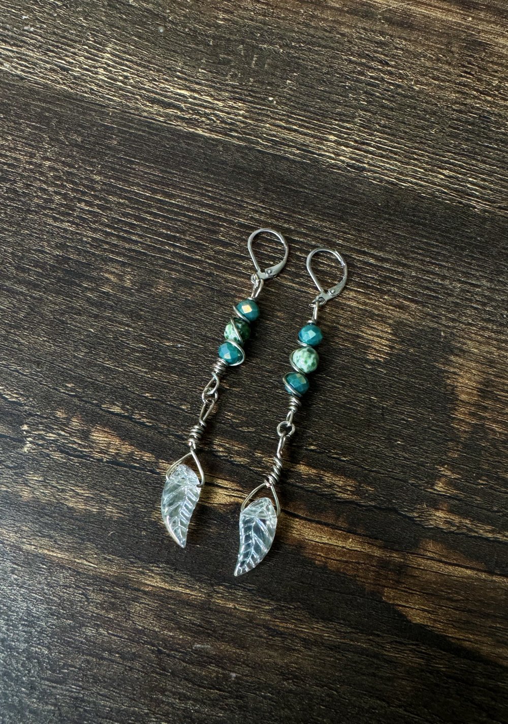 Image of "Connection to Self" Earrings w/ Tree Agate