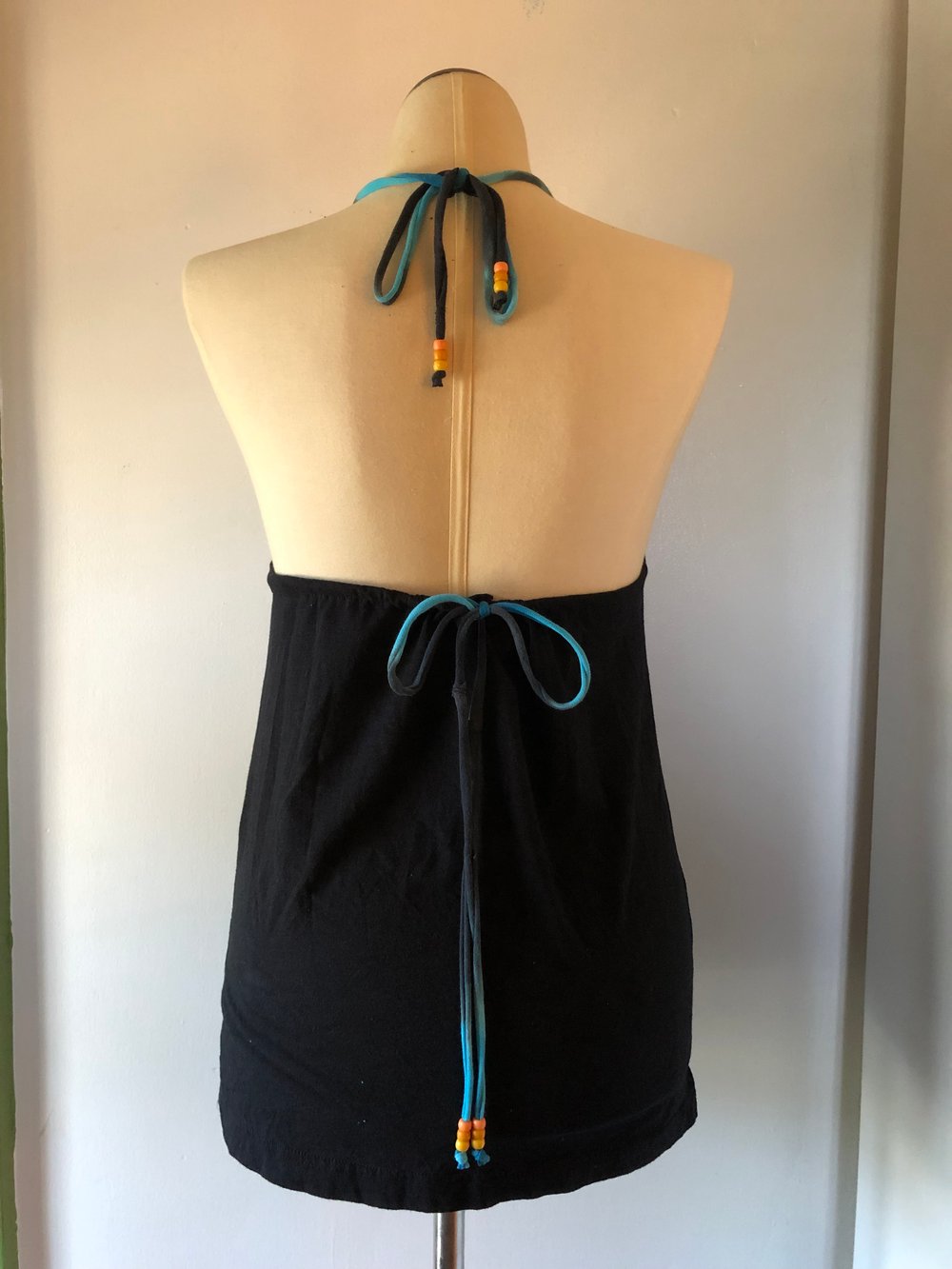 Upcycled CRAFT BEER t-shirt halter