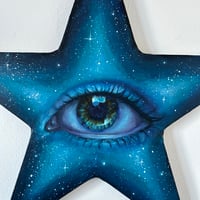 Image 2 of “We’re made of stars” acrylic on star canvas - vol.4