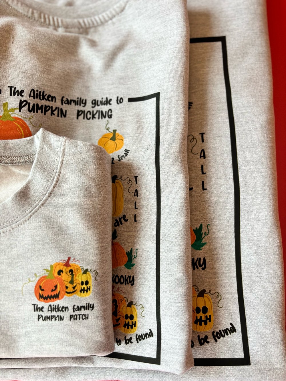 Image of Family pumpkin patch children’s sizes