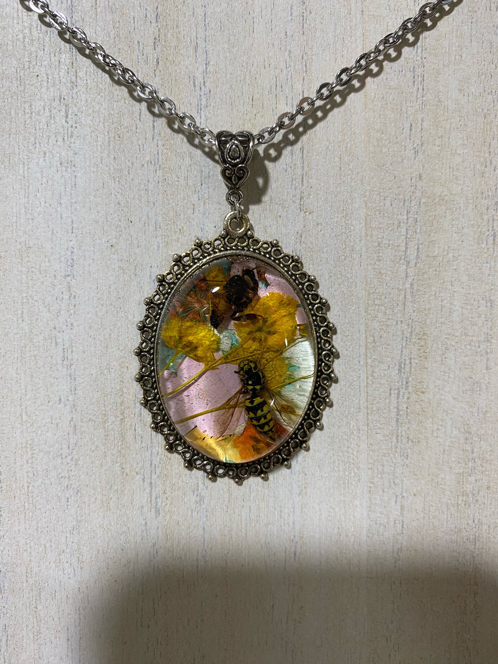 Honey Bee and Wasp Pendant 