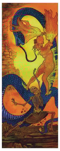 Death, The Serpent, and The Firebird 8x20” Print