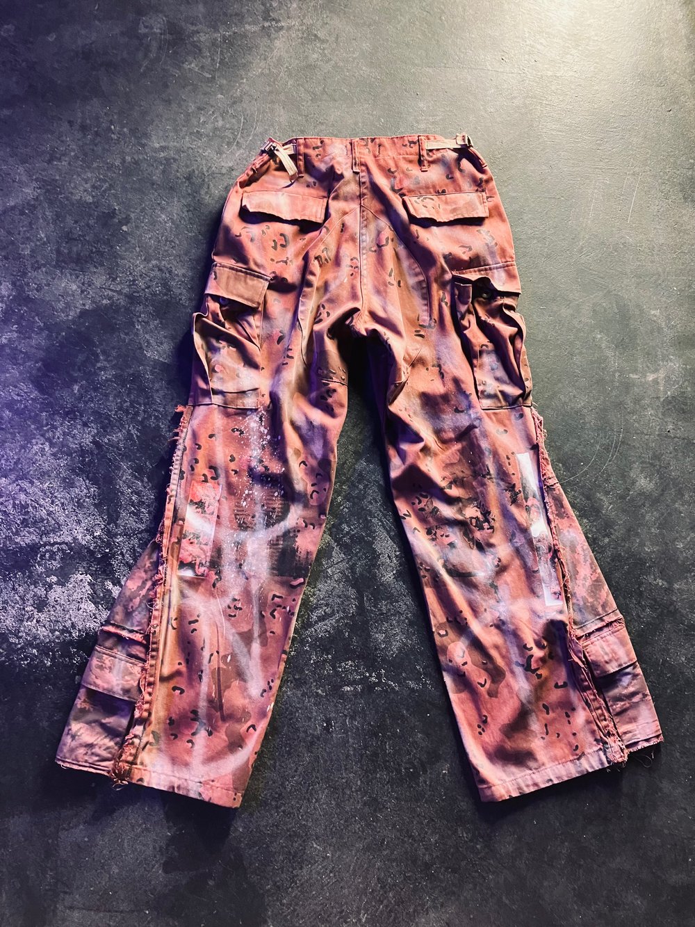 HAND DYED FLARE CAMO BDU