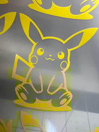 pikachu sitting decal