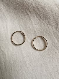 Image 2 of Endless Gold Hoops