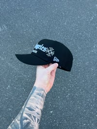 Image 4 of  BLACK SCRIPT LOS ANGELES CUSTOM FITTED CAP