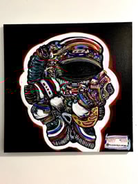 act I: “the space concha” acrylic on canvas 24 by 24