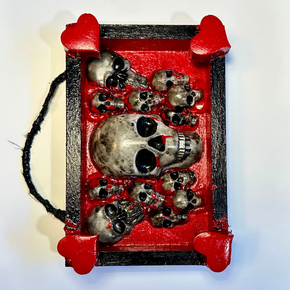 Skulls and Hearts-Red