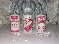 Image 3 of CHROME PINK CANDLE SET