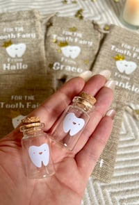 Image 2 of Personalised Tooth Fairy pouch & bottle 