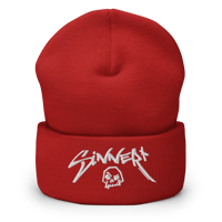 Image 9 of Sinner Skull Cuffed Beanie