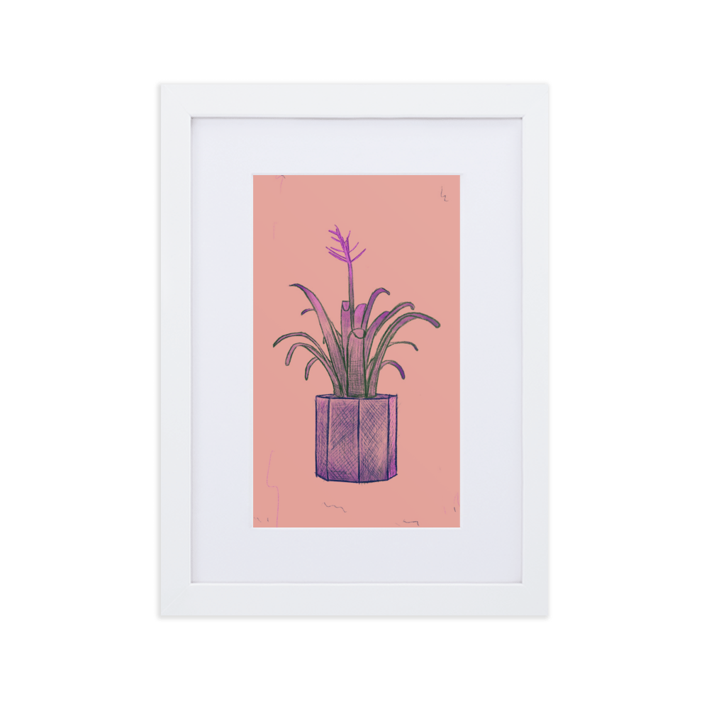 Image of "Issa Flower" Frame Poster 21×30 cm and 30×40 cm