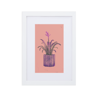 "Issa Flower" Frame Poster 21×30 cm and 30×40 cm