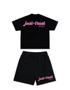 JT SHORT SET: BLACK/PINK