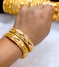 Image 4 of 2 Pieces Gold Plated Bangles Set_GPB_1218