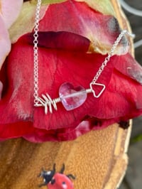 Image 1 of Cupid’s Amethyst Heart Necklace