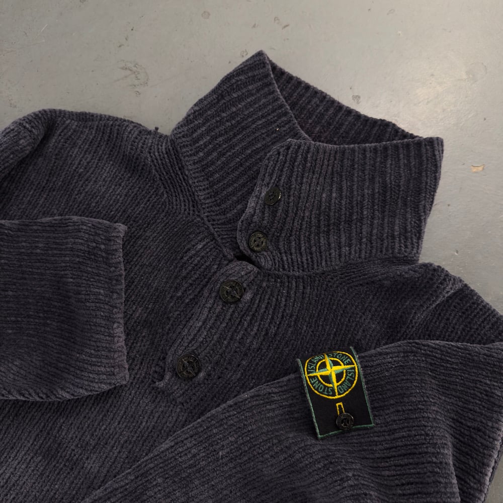 AW 1997 Stone Island Chenille Knit, Size XL | Gone Fishing Vintage