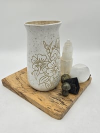 Image 3 of White Cosmos Vase Large
