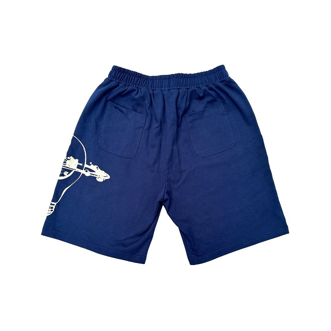 Image of Logo Shorts (Navy Blue) 