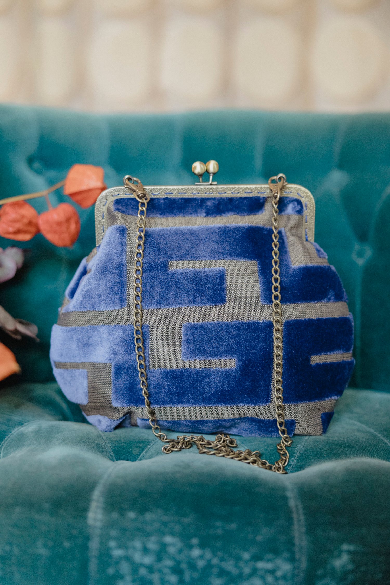 Image of Giuggiola Bag Geometric Indaco