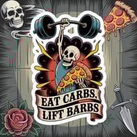 Image 3 of Carbs & Barbs Vinyl Sticker