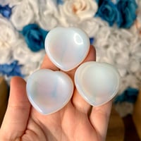 Image 2 of Opalite Heart Worry Stone