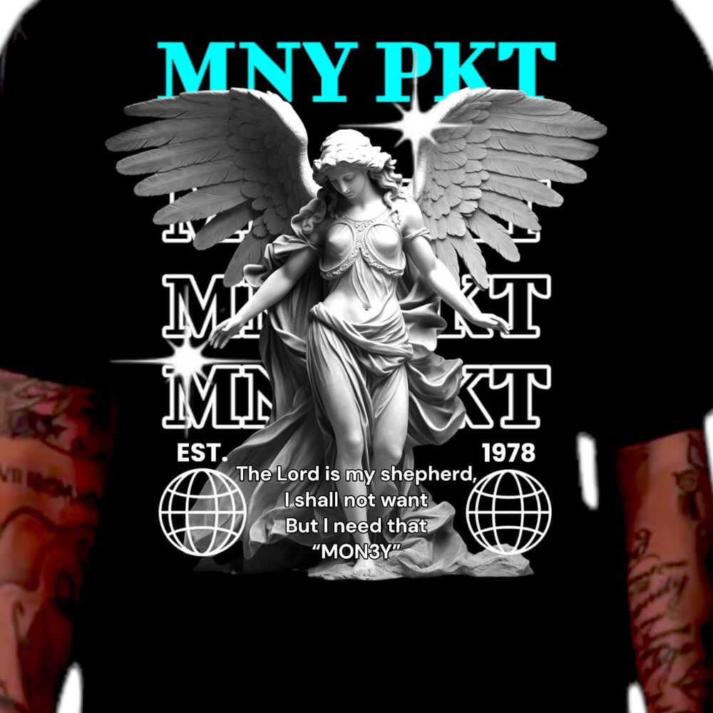 GUARDIAN ANGEL T-SHIRT// BLACK