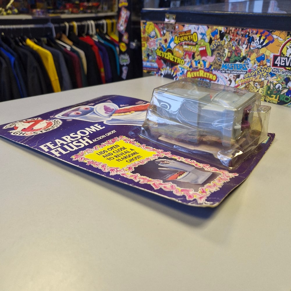 Image of Kenner The Real Ghostbusters Fearsome Flush Action Ghost Figure (Carded)