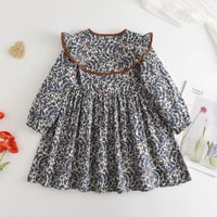 Image 5 of Floral Large Collar Dress