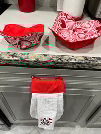 Image 4 of Kitchen Towel Boa and Microwave Cozies  💗