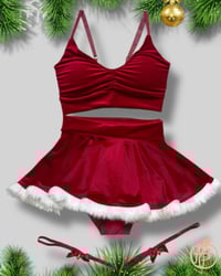 Image 1 of Festive collection - Velvet Vixon Set - Red