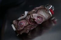 Image 10 of Face Off collectible lighter sleeve, original sculpt, functional art OOAK