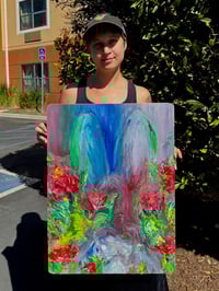 Image 2 of “Self Love” oil painting on wood 