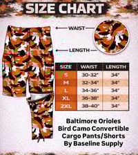 Image 2 of Orioles Bird Camo Convertible Cargo Pants