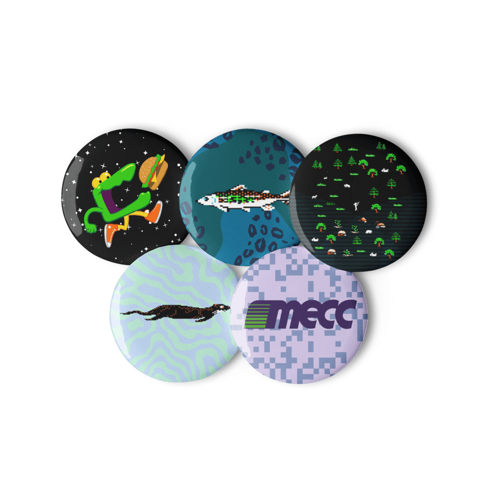 Classic Edutainment Set of pin buttons