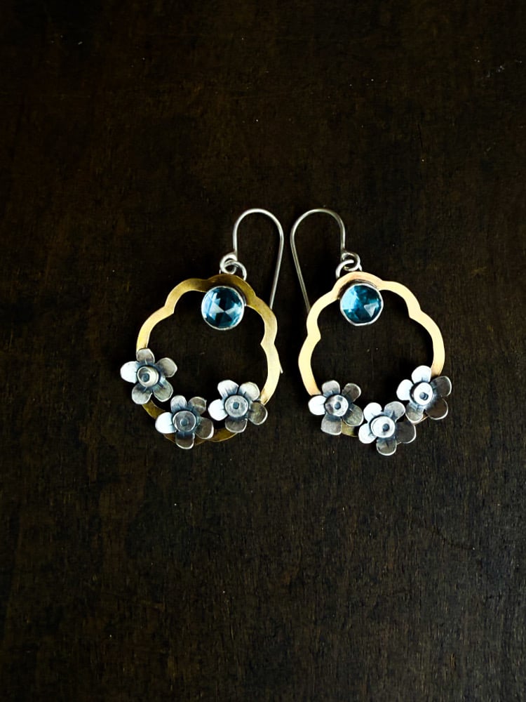 Image of Spring Forget-Me-Not Earrings