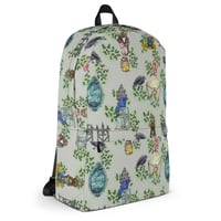 Image 1 of Grey Haunted Mansion Pattern Backpack